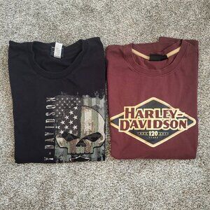 Harley Davidson Mens Bundle of 2 T Shirts Sz XXL